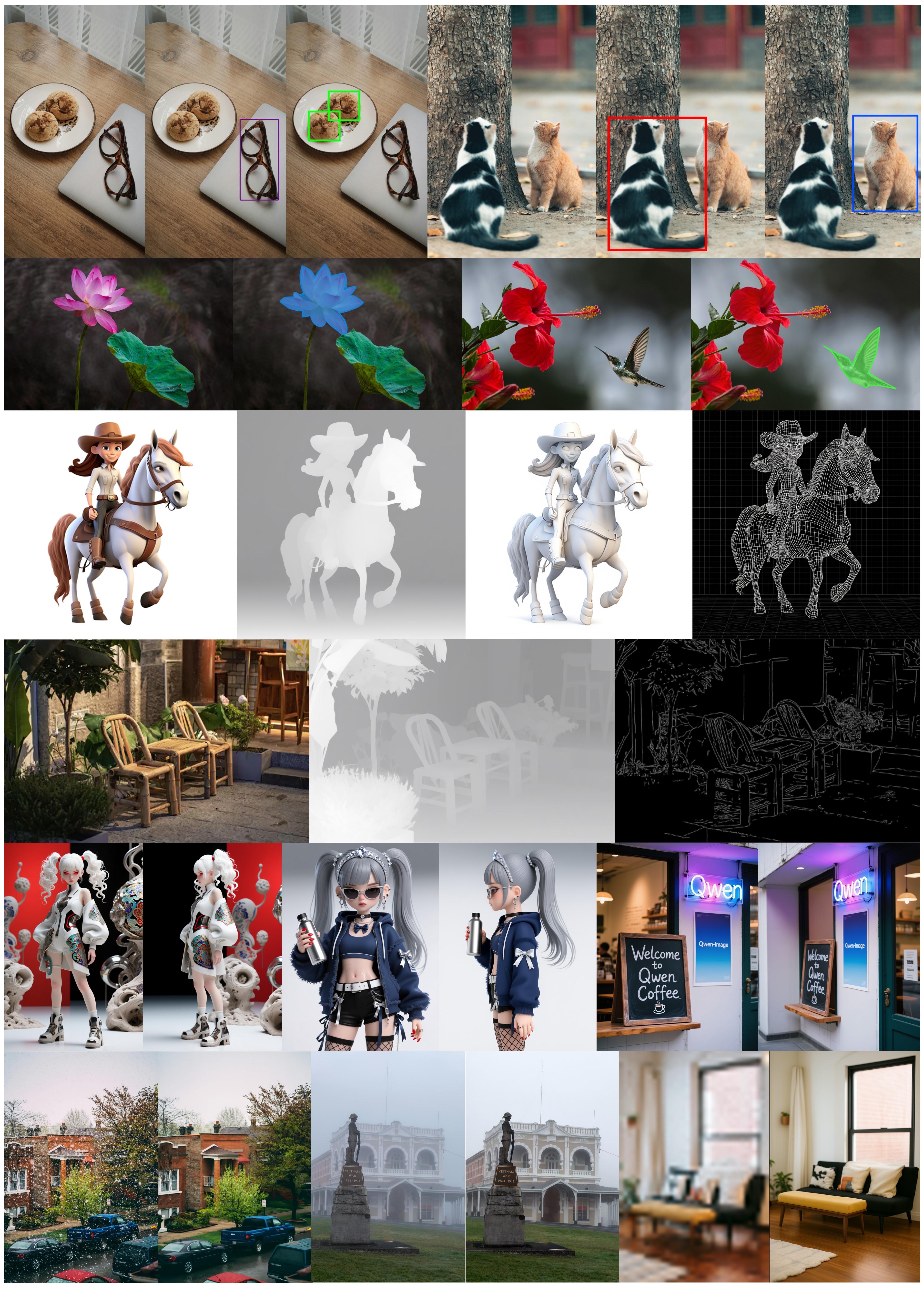 Qwen Image advanced editing capabilities: object editing, style transfer, color manipulation